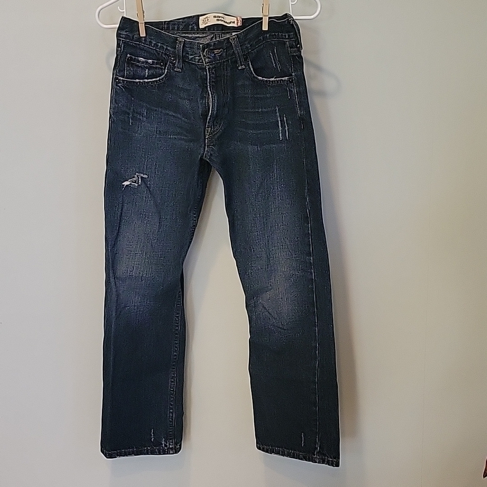 Levis 514 red tag blue jeans slim straight 27 x 27.  14 regular